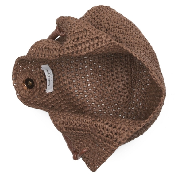 Haute Hippie Crochet Straw Shoulder Handbag - Picture 3 of 3